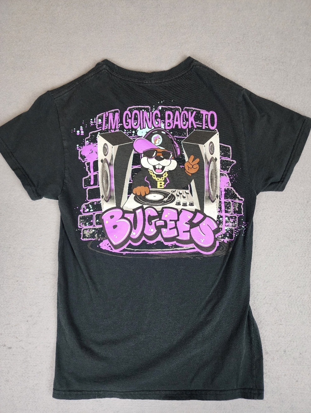 Buc-ee Beaver Rapper Black And Purple Graphic Tee Small  Streetwear - Picture 3 of 7